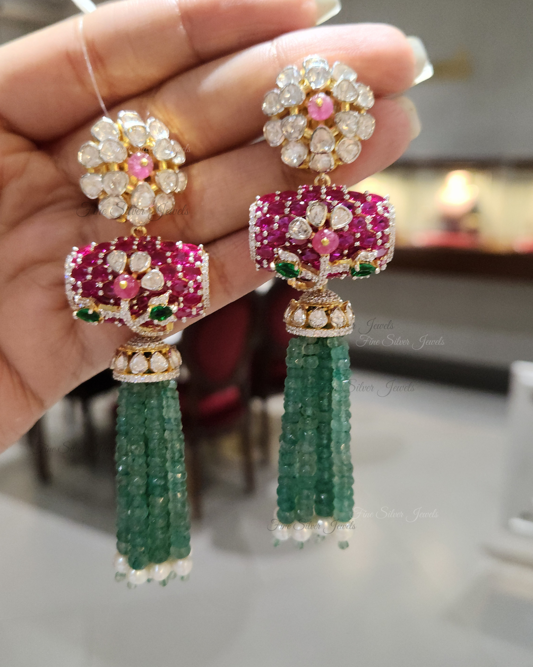 925 Silver Suhasini Earrings