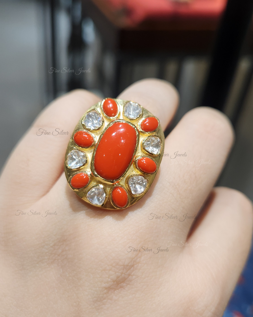 925 Silver Hansa Ring