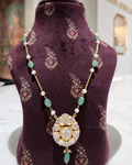 925 Silver Anvi Polki Pendant Necklace