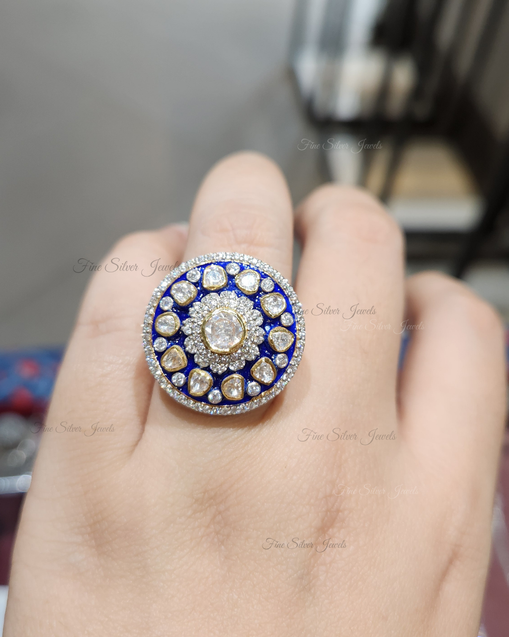 925 Silver Purvi Ring