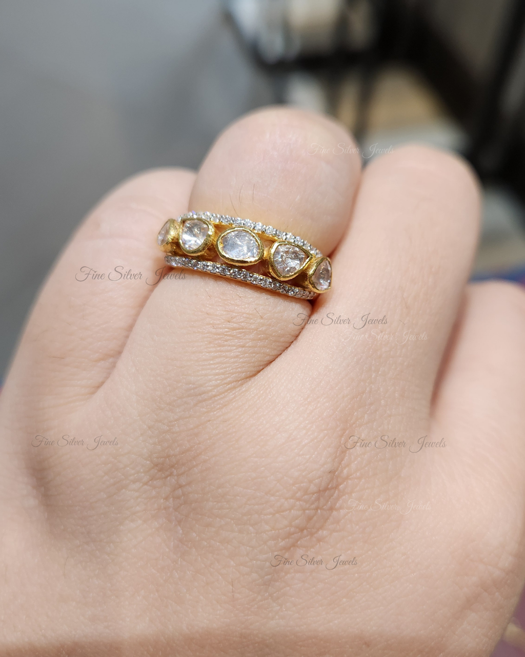 925 Silver Gitanjali Ring