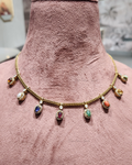 925 Silver Navratan Necklace