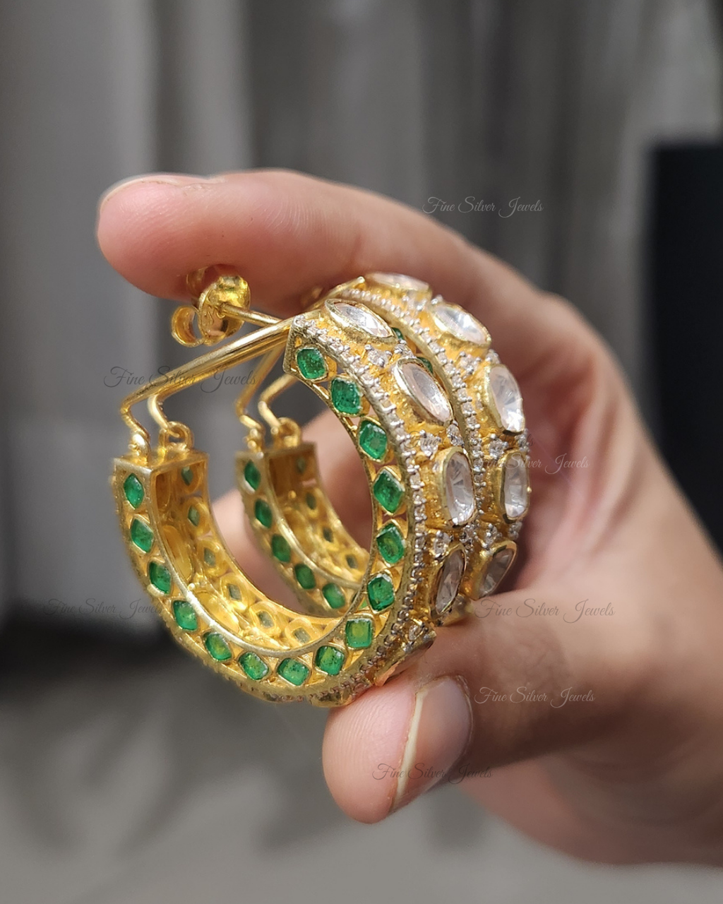 925 Silver Gitanjali Bali Earring