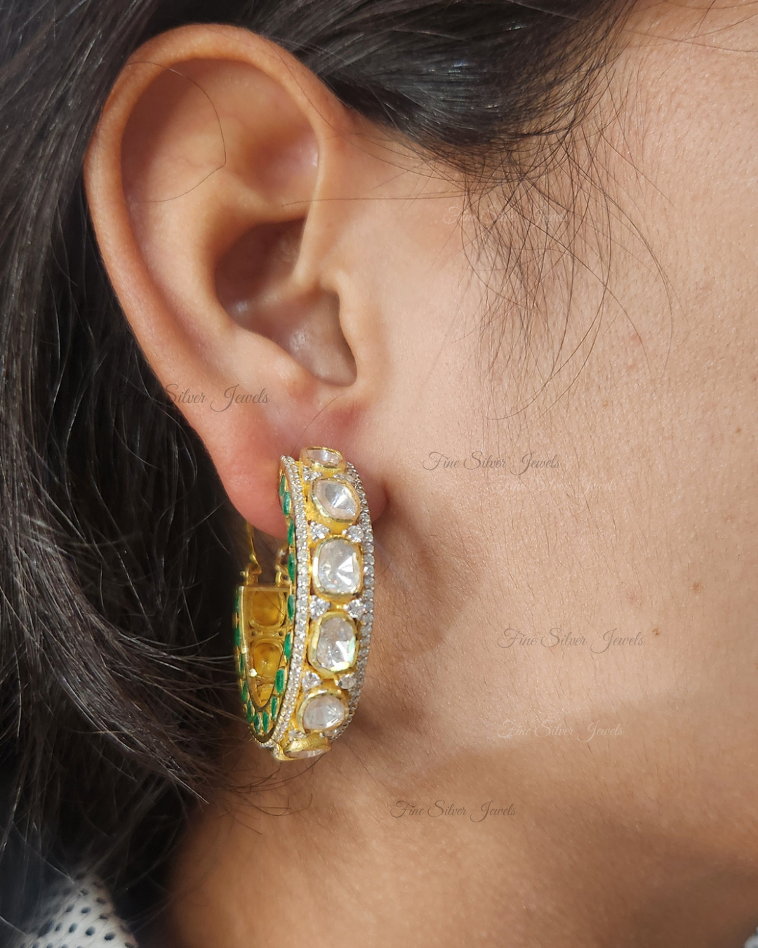 925 Silver Gitanjali Bali Earring