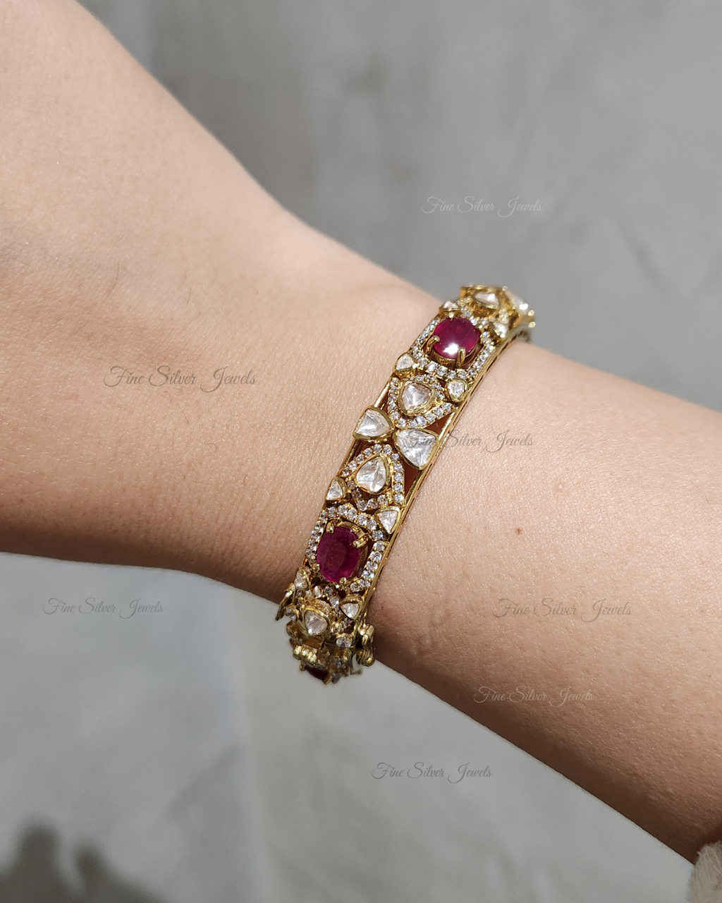 925 Silver Rajrupa Bangle