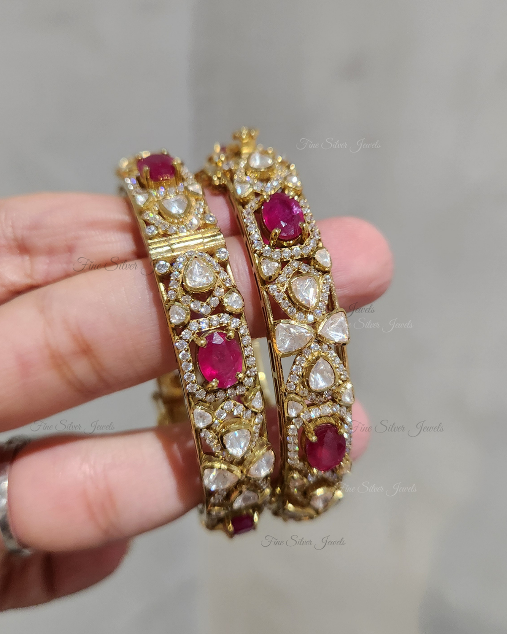 925 Silver Rajrupa Bangle