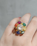 925 Silver Dhriti Navratan Ring
