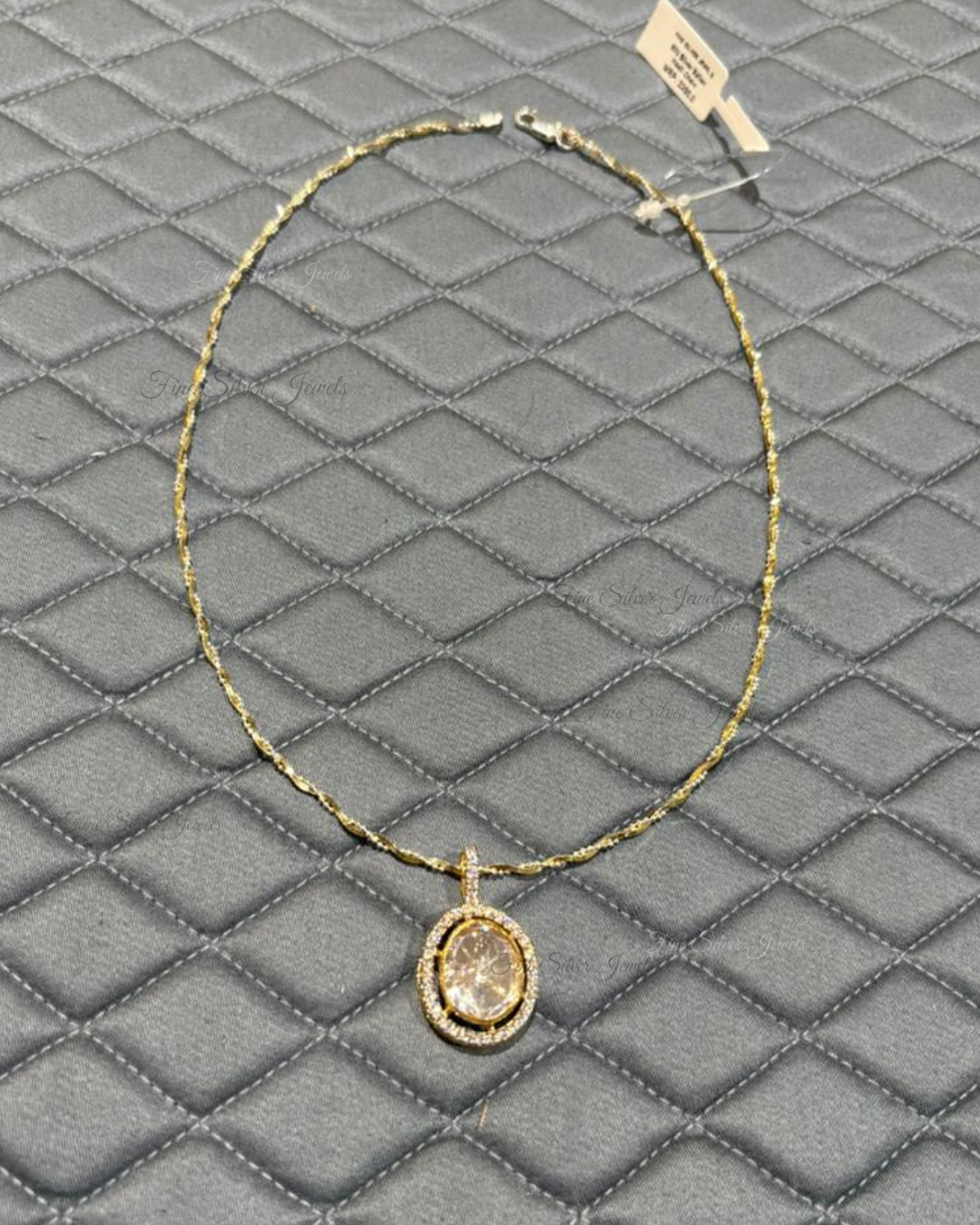 925 Silver Circle Of Love Polki Pendant