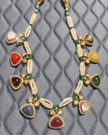 925 Silver Geetika Navratan Necklace