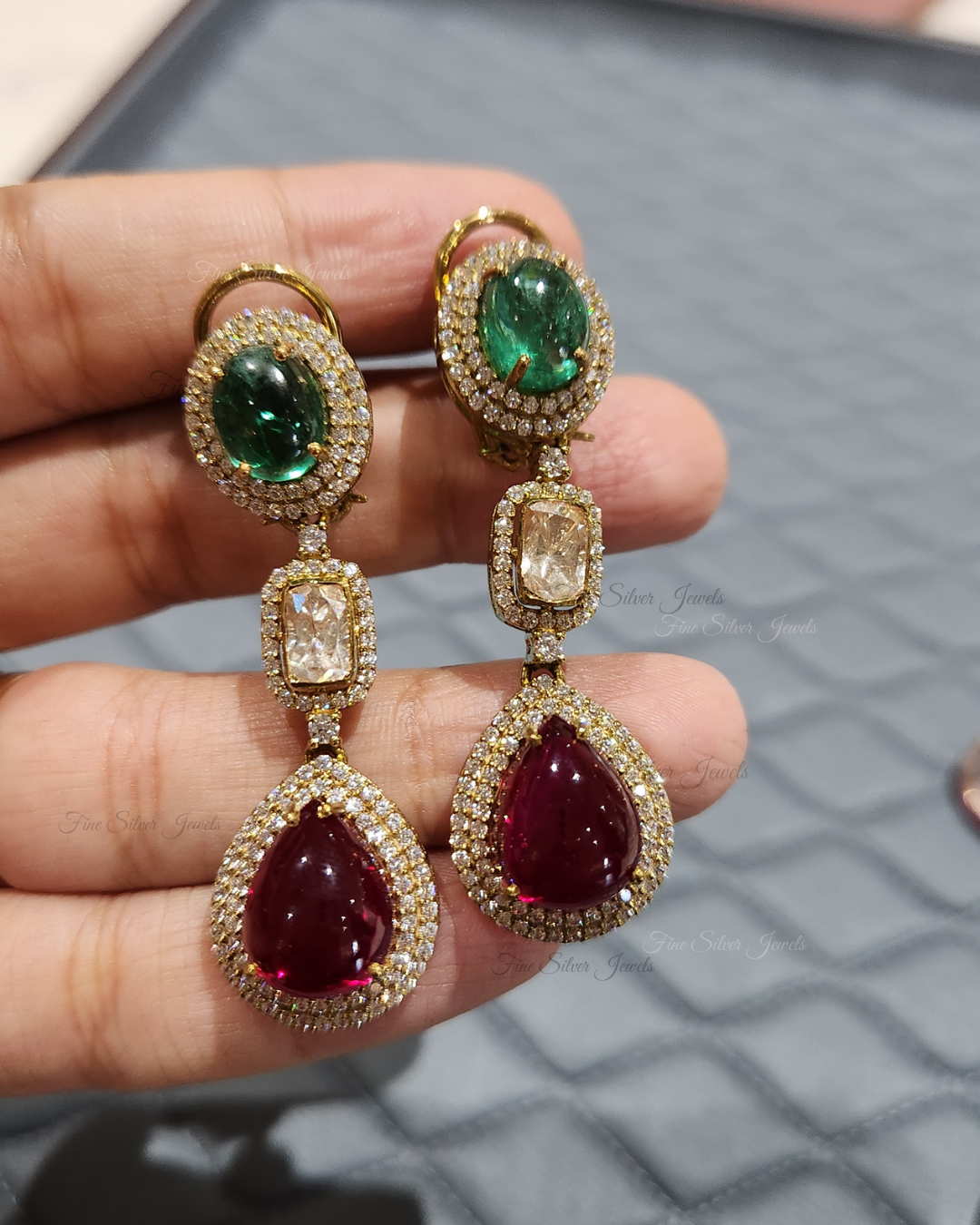 925 Silver Vaishnavi Earrings