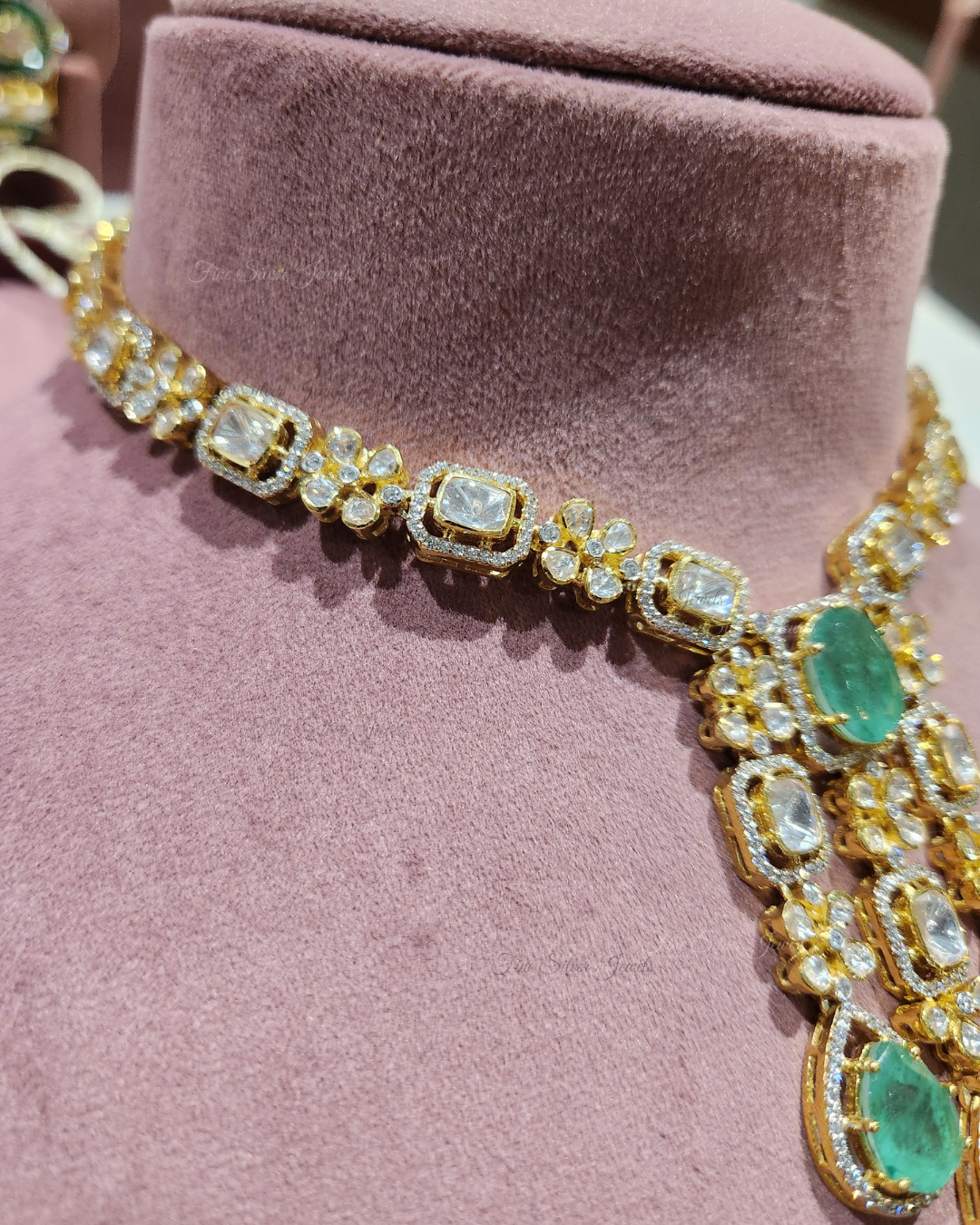 925 Silver Green Glamor Necklace