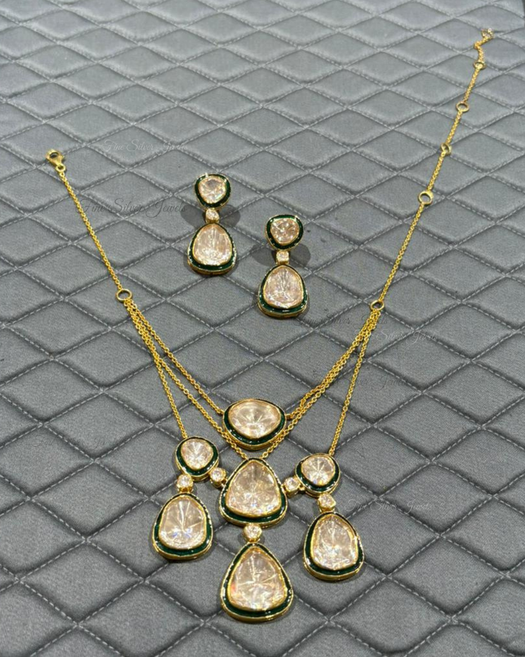 925 Silver Sunidhi Necklace Set