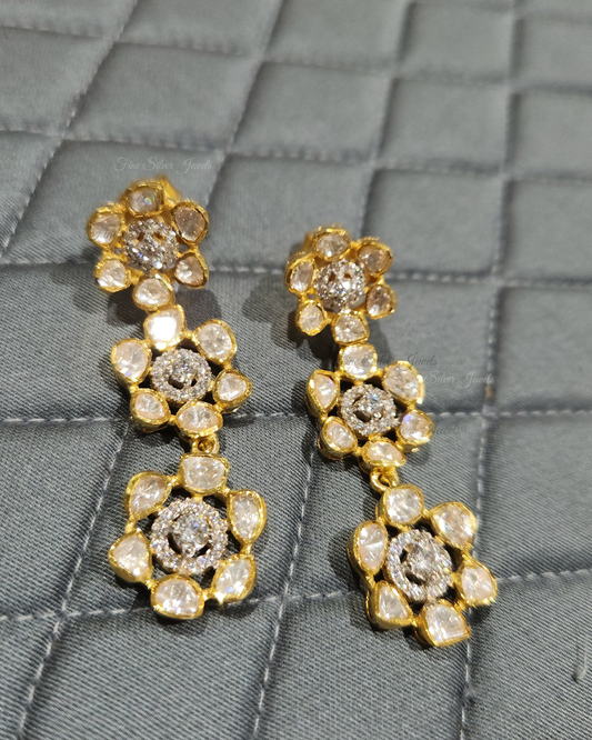 925 Silver Eira Polki Earrings