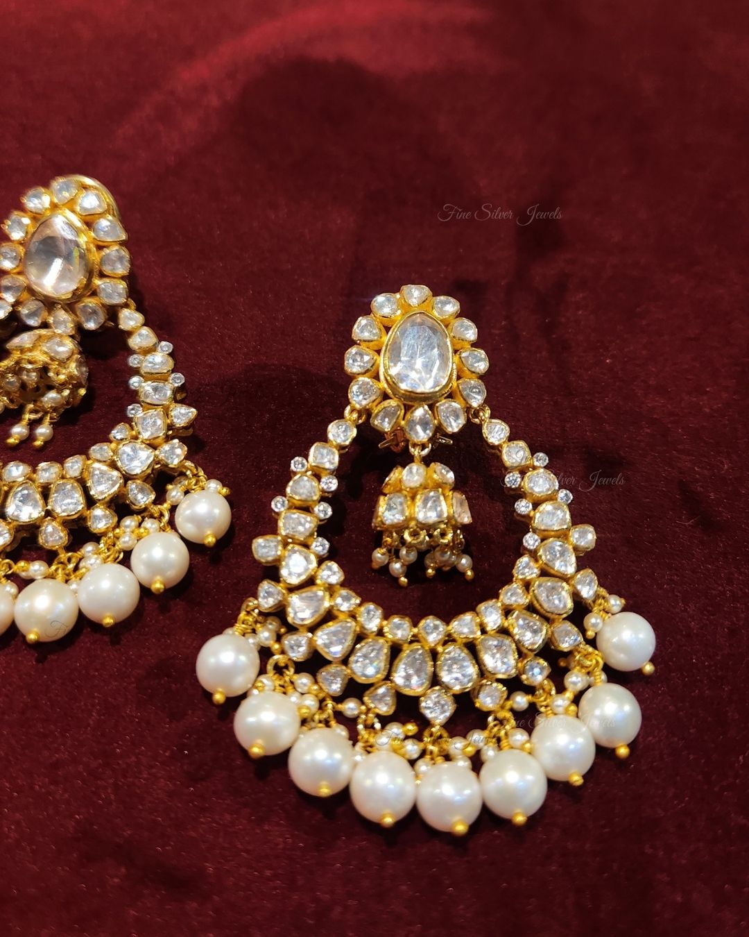 925 Silver Nishka Chandbali Earring
