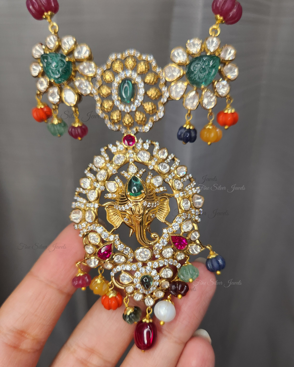 925 Silver Vinayaka Pendant Necklace