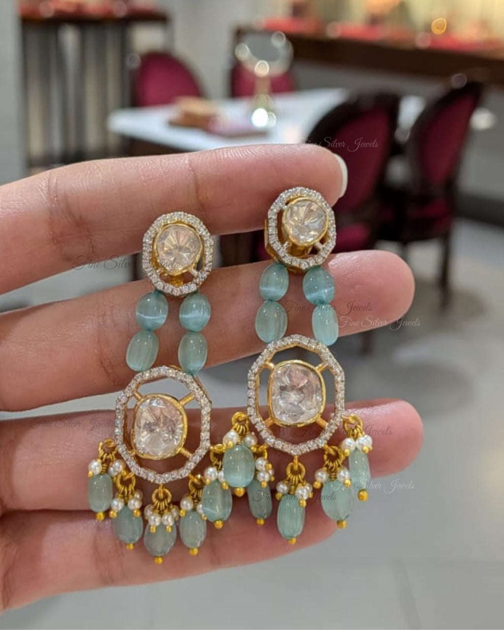 925 Silver Ruhi Earrings