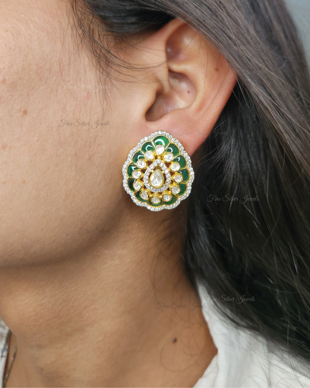 925 Silver Ronak Earrings