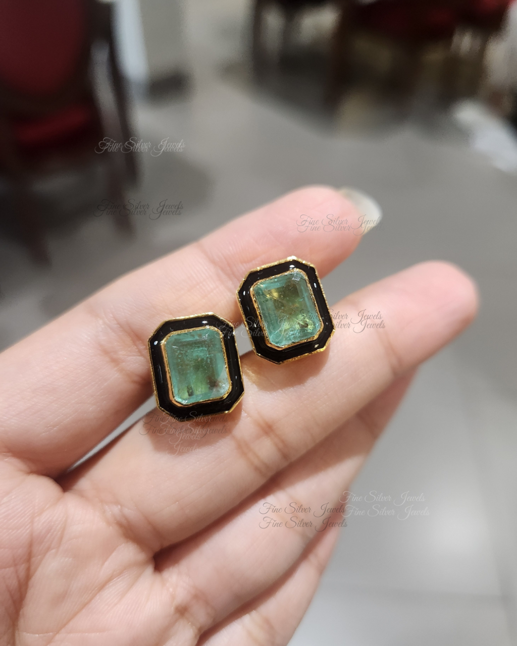 925 Silver Mukta Earrings