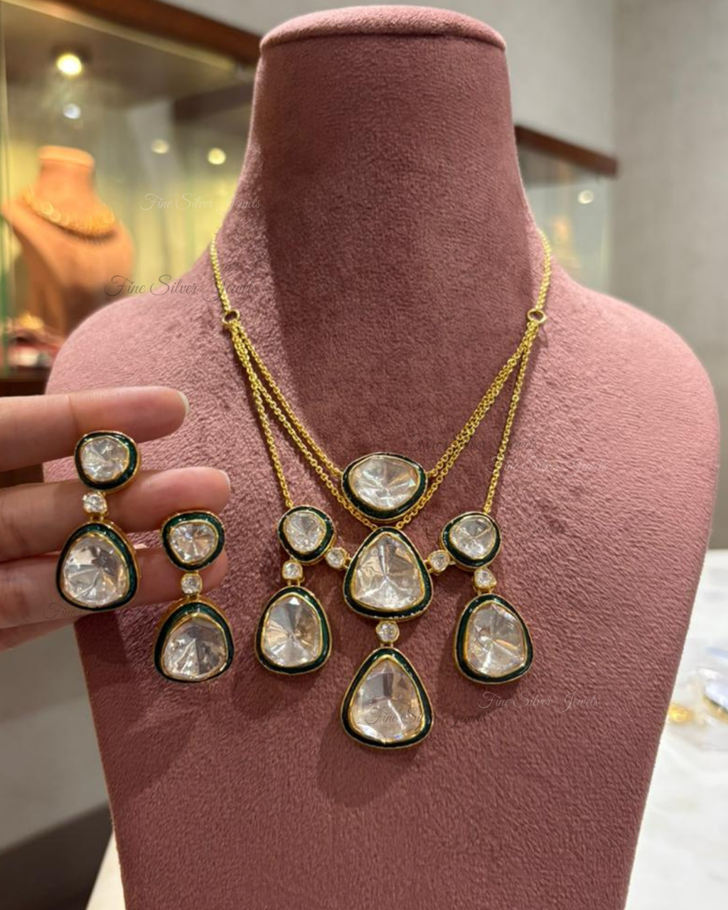 925 Silver Sunidhi Necklace Set