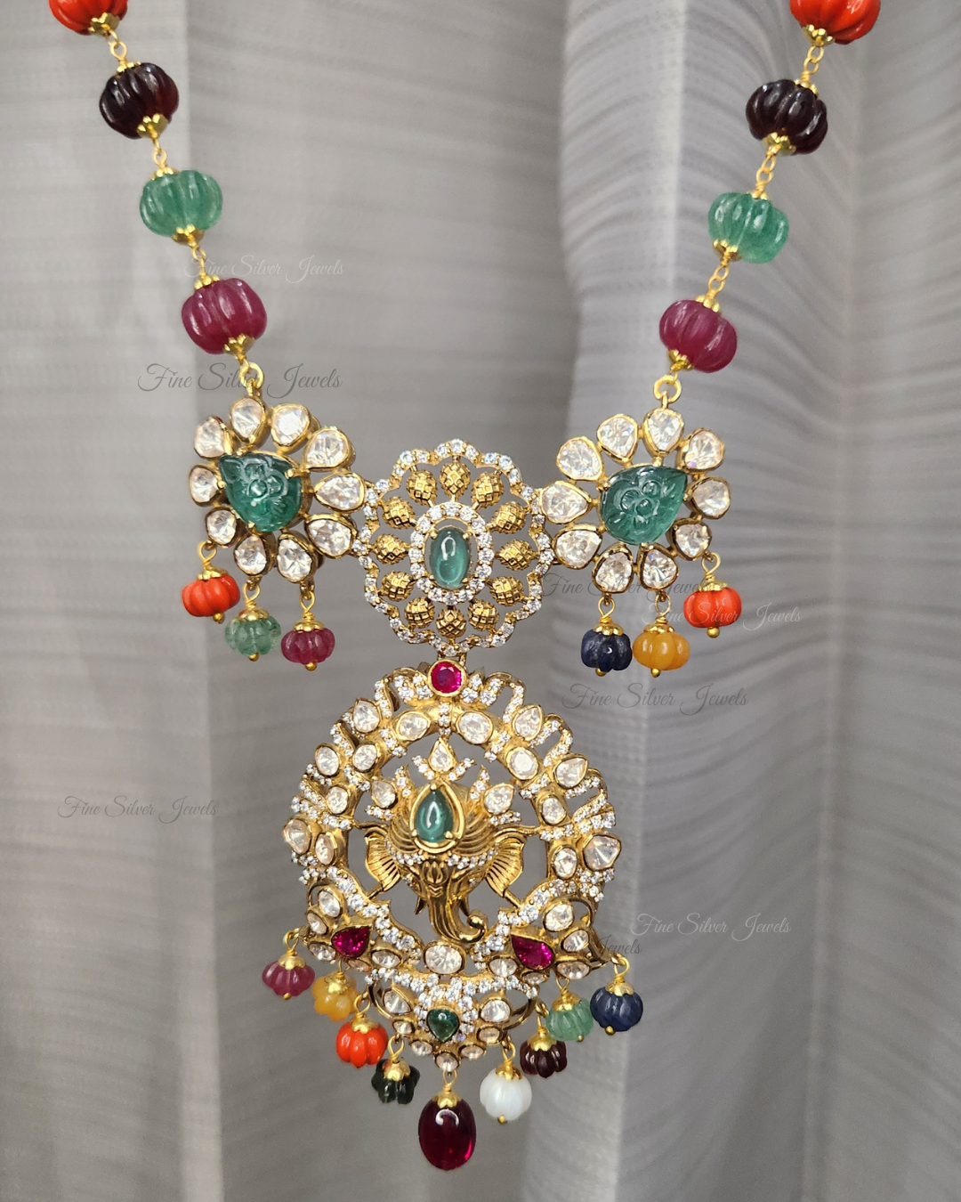 925 Silver Vinayaka Pendant Necklace