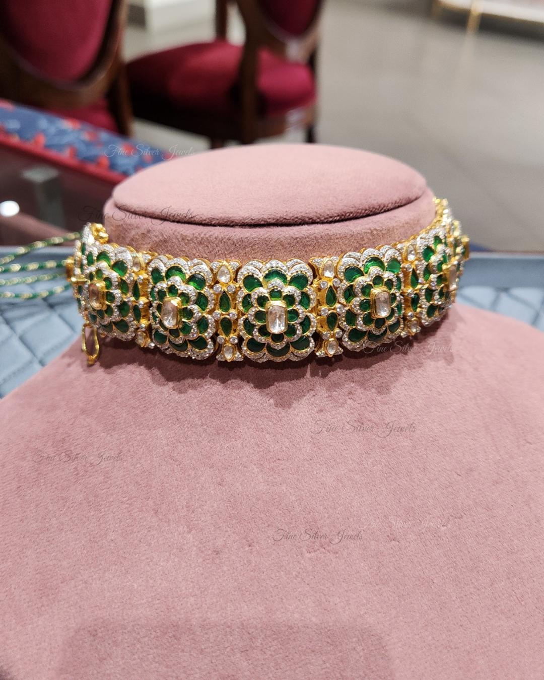 925 Silver Divisha Bracelet/Choker Set