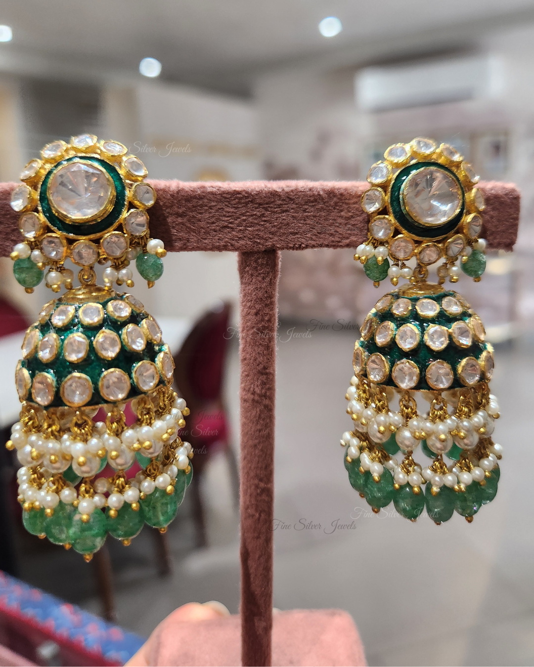 925 Silver Leela Jhumka Earring