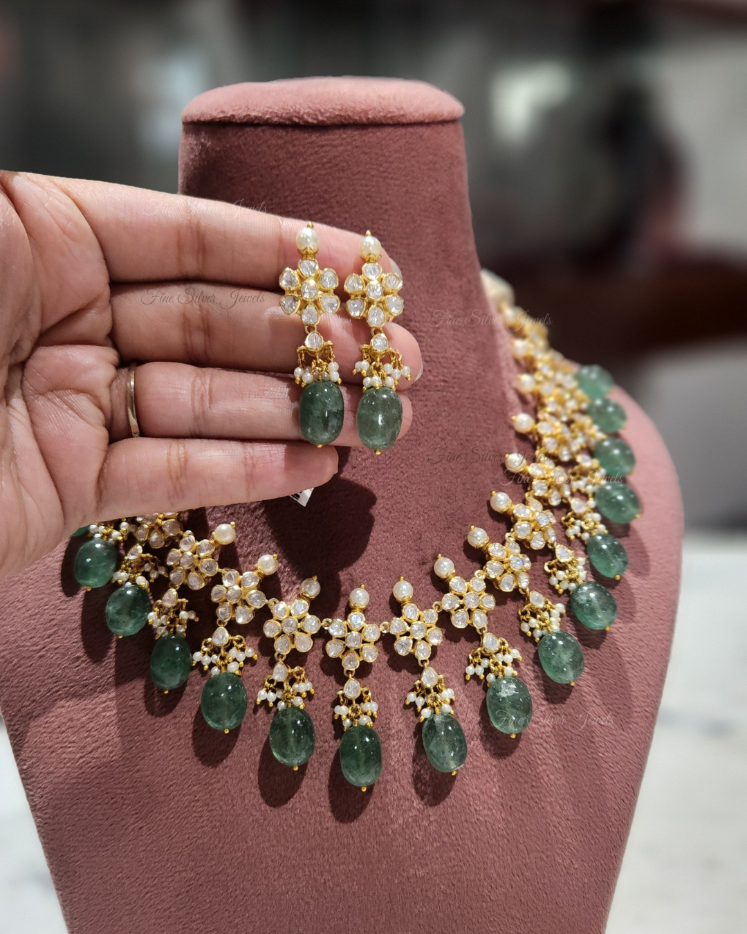 925 Silver Paridhi Necklace Set