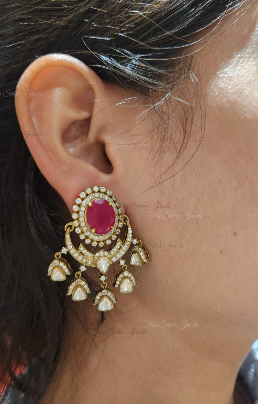 925 Silver Rajrupa Earring