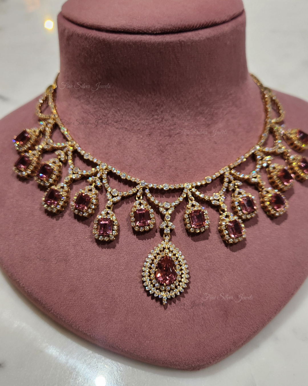 925 Silver Shaniya Necklace Set