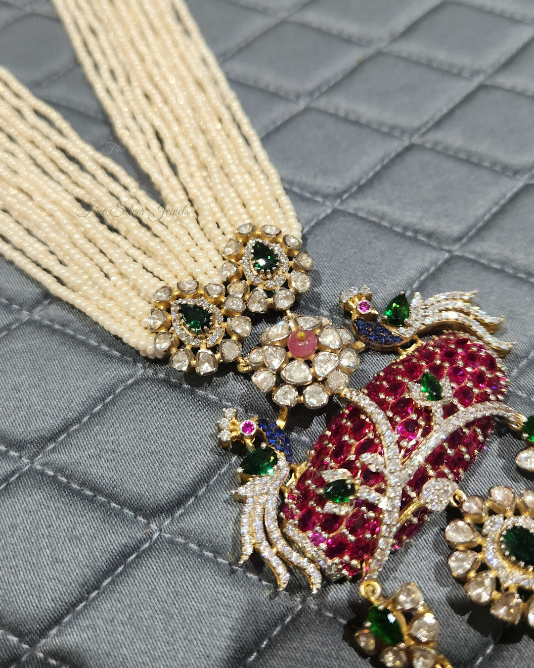 925 Silver Suhasini Necklace Set