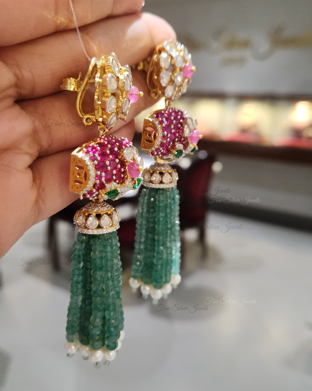 925 Silver Suhasini Necklace Set