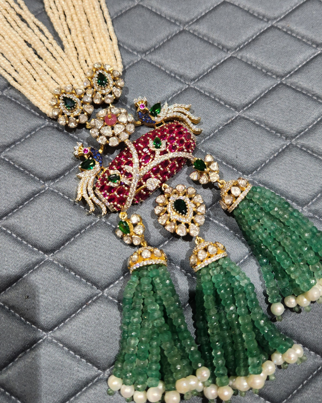 925 Silver Suhasini Necklace Set