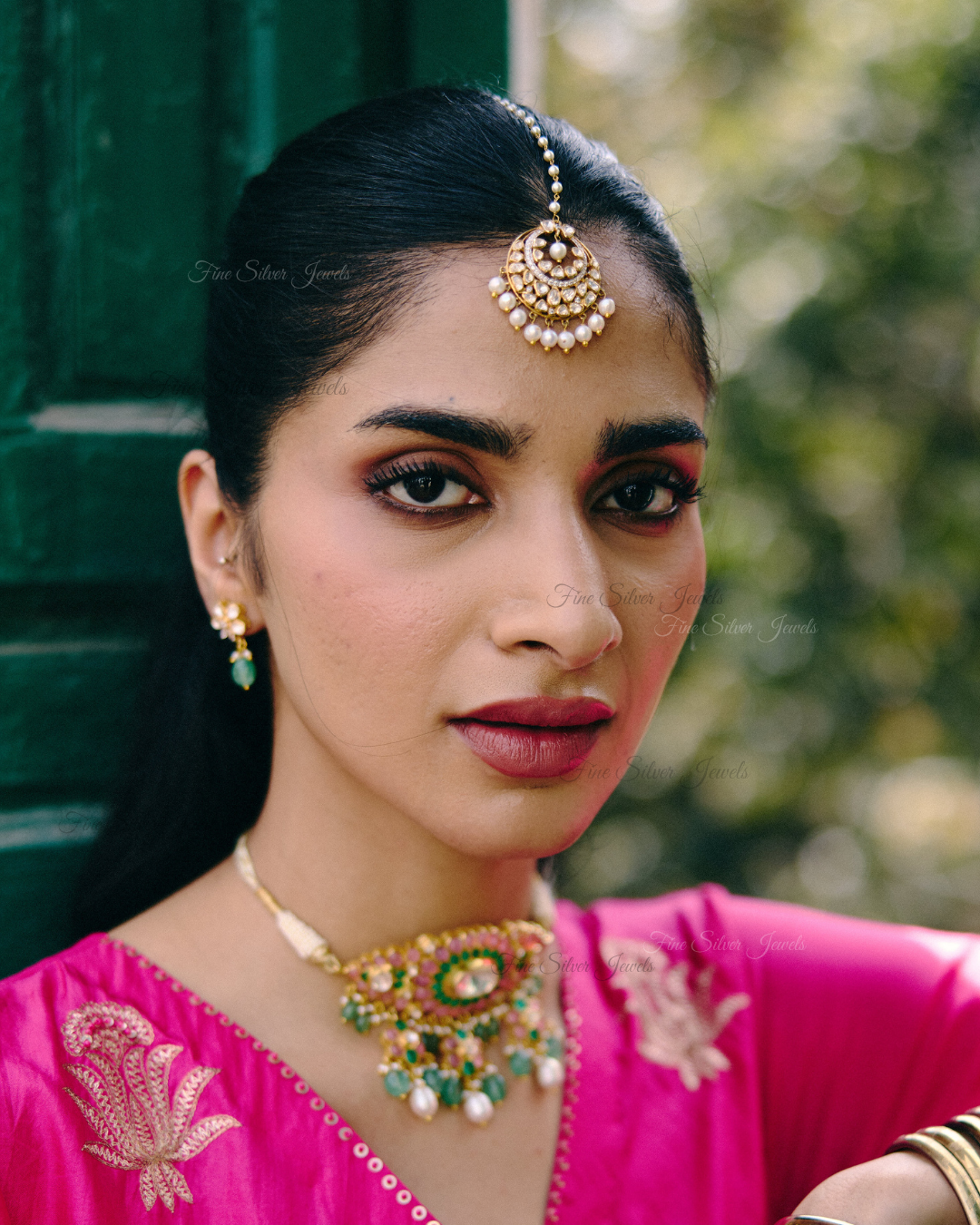 925 Silver PEARL MANGTIKKA