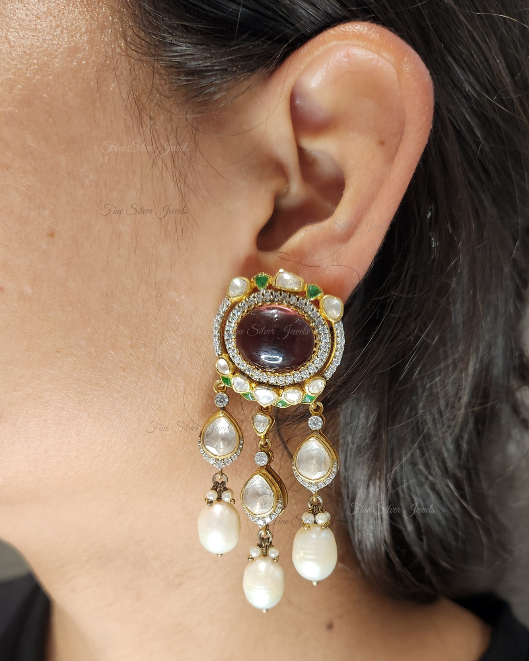 925 Silver Falak Earring
