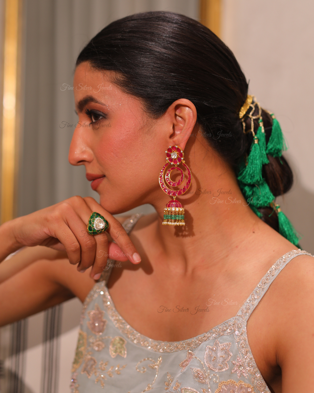 925 Silver Kishori Earring