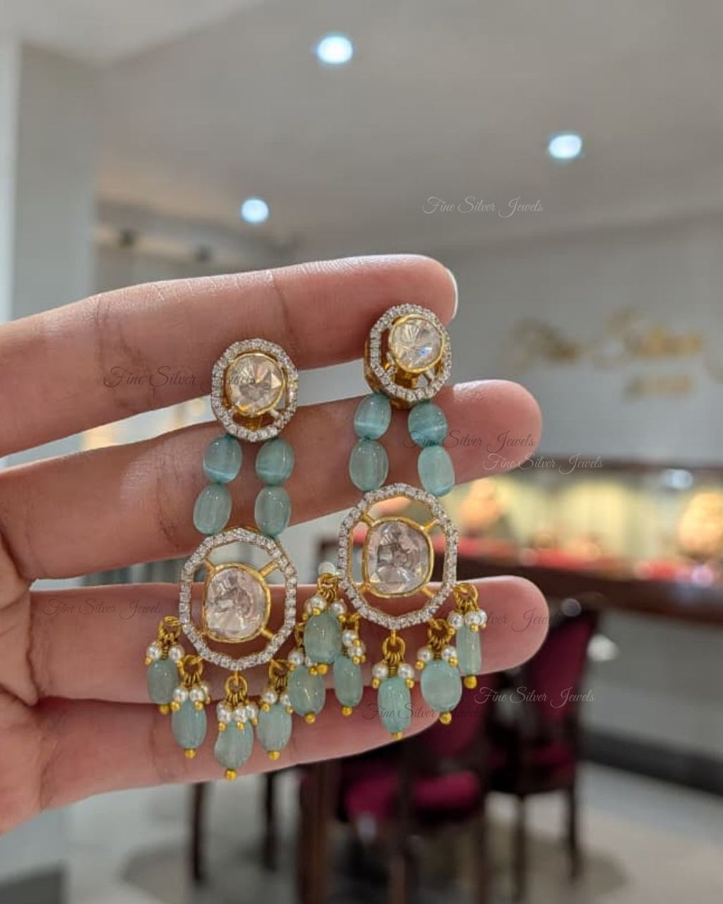 925 Silver Ruhi Earrings