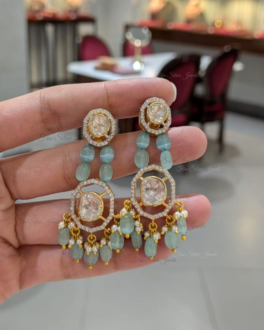 925 Silver Ruhi Earrings