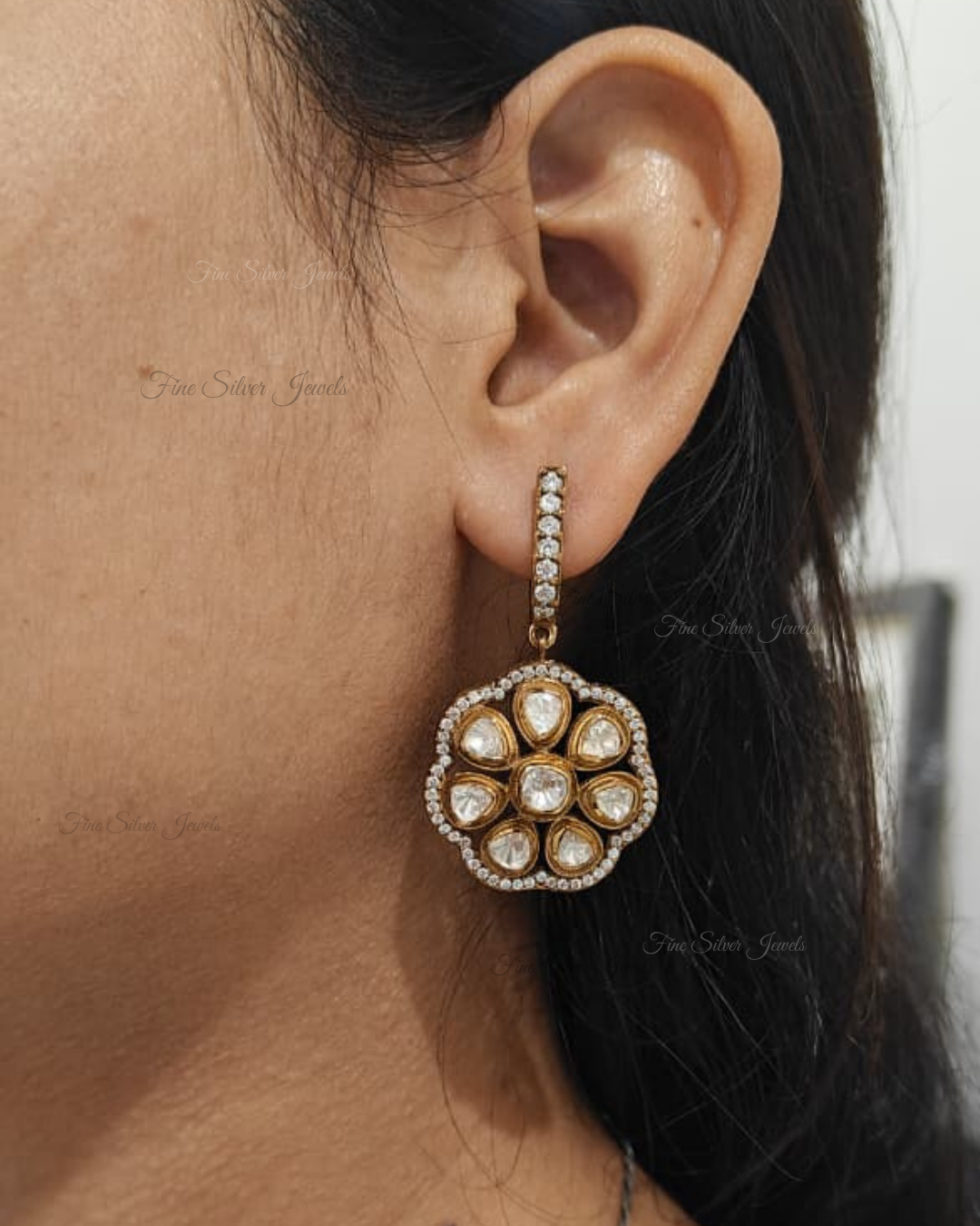 92.5 Silver Diana Earring