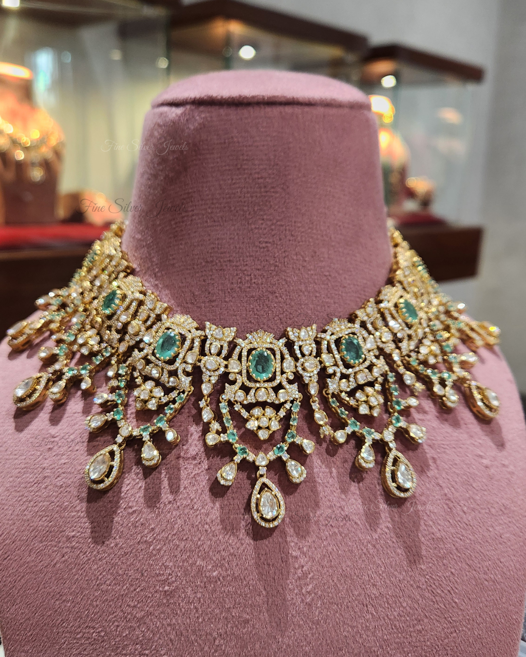 925 Silver Parinita Necklace Set