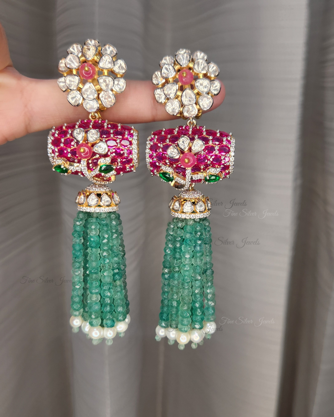 925 Silver Suhasini Necklace Set