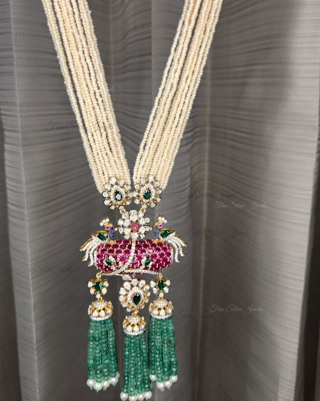 925 Silver Suhasini Necklace Set
