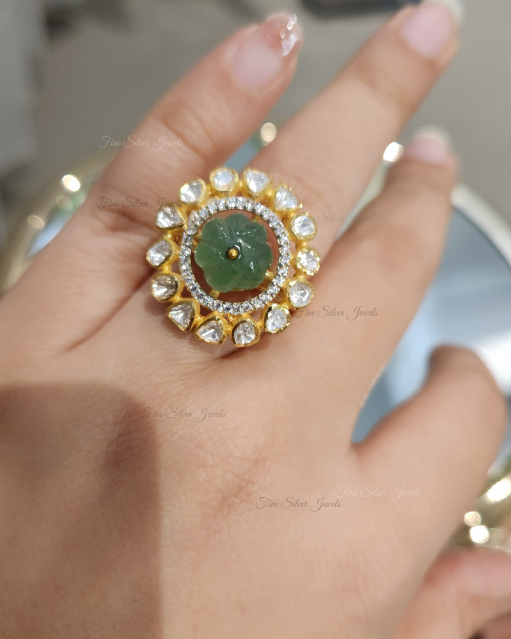 925 Silver Rekha Ring