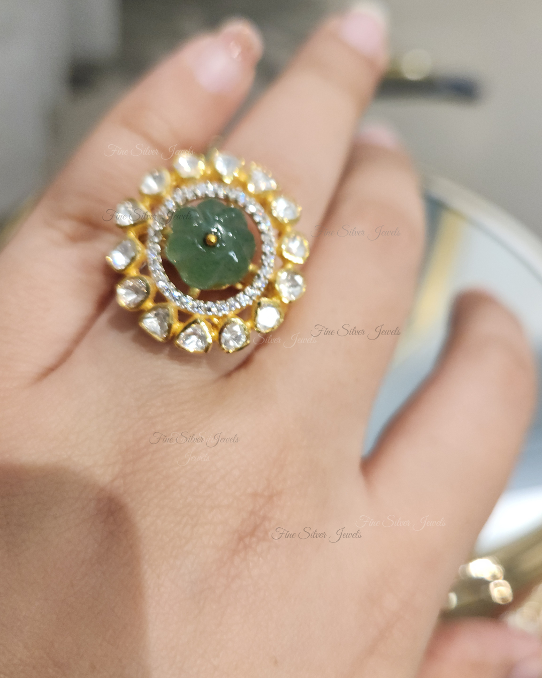 925 Silver Rekha Ring