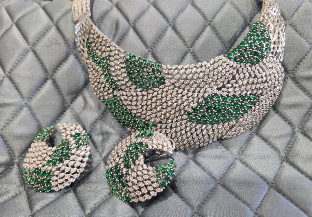 925 Silver Rubab Necklace Set