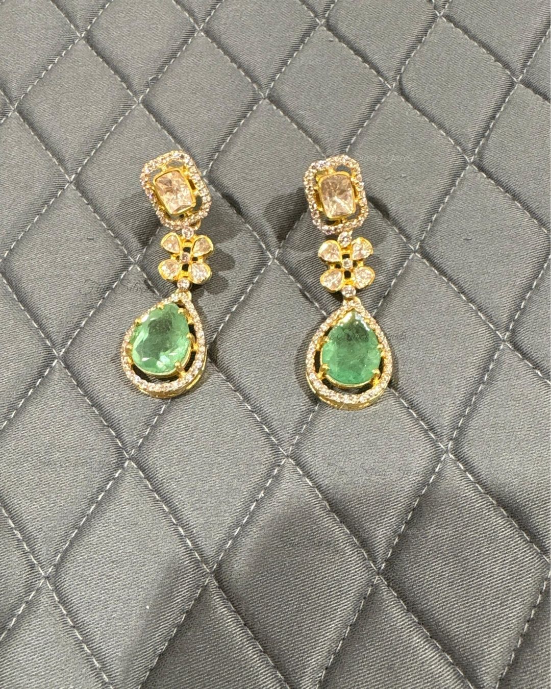 925 Silver Green Glamor Necklace Set