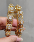 925 Silver Sandhya Polki Bangle