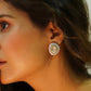 92.5 Silver Firoza Polki Earrings finesilverjewels
