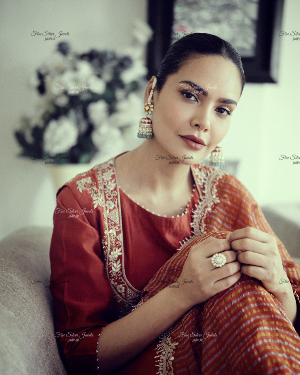 925 Silver Veda Jhumka Earring