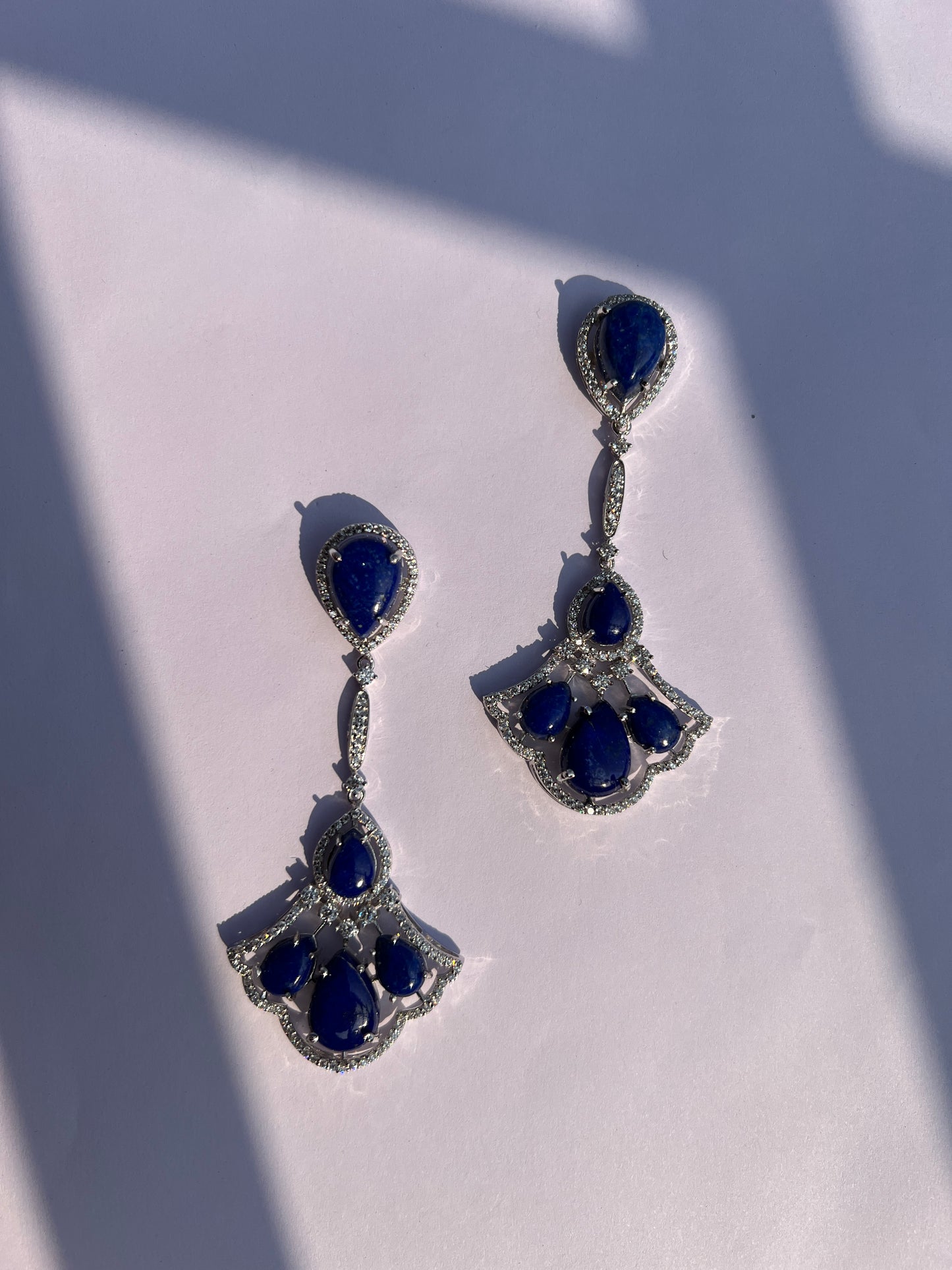 925 Silver Azure Earrings