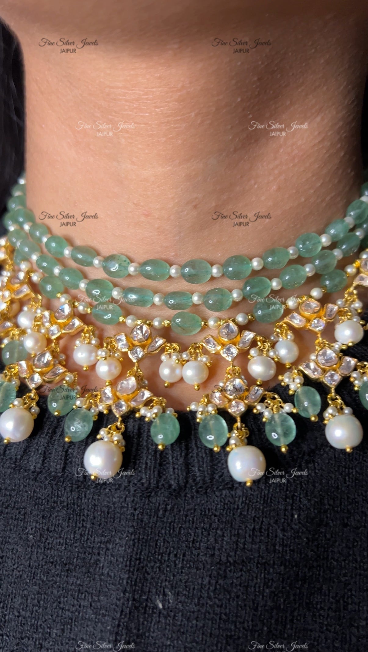 925 Silver Rhea Necklace Set
